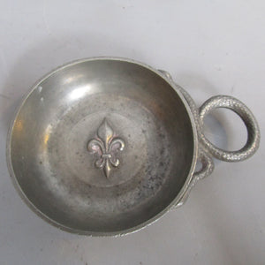 French Pewter Tastevin Sommelier Cup Vintage c1980