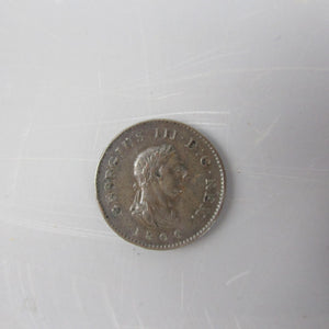 George III Farthing Antique Georgian Coin Dated 1806
