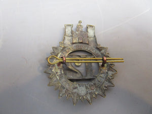 Glengarry Badge 12th East Suffolk Regiment On Foot Antique Victorian c1874