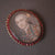 Gold Almandine Garnet Gouache Painted Memento Mori Brooch Georgian Antique c1775