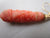 Hand Carved Coral And 9K Gold Torpedo Drop Earrings Antique Georgian c1810