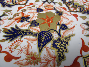 Hand Painted Royal Crown Derby Imari Design Plate Antique Victorian c1860