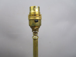 Three Footed Brass Pullmans Design Table Lamp Antique Edwardian c1910