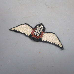 WWII Royal Air Force Wings Cloth Patch Vintage c1940
