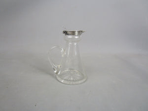 Sterling Silver Topped Miniature Toddy Jug Antique c1930