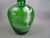 Mary Gregory Bohemia Green Glass Vase Of Girl In Field Antique Victorian c1890