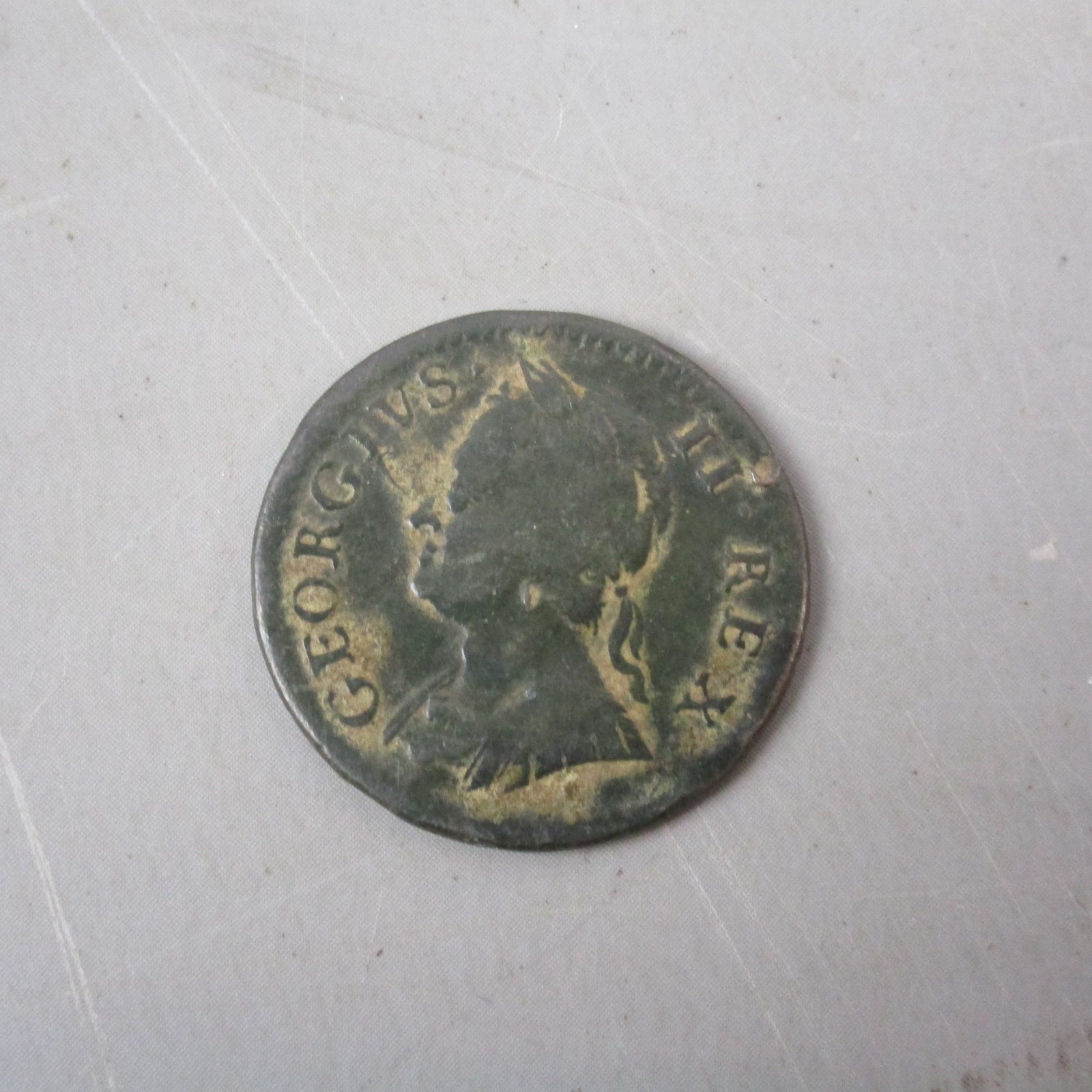 George II Farthing Coin Dated 1754