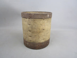 Wooden Quart Grain Measure Bucket Vintage c1930