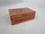 Hand Painted Wooden Burmese Orange & Black Trinket Box Vintage c1960