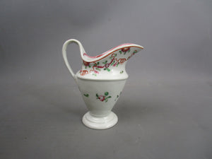 Hand Painted Newall Pottery Floral Design Jug Antique Georgian c1740