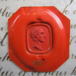 19th Century Wax Seal on Victorian Velum Indenture Antique c1860