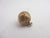 Chased 9k Gold Ball Sphere Charm, Fob or Pendant Antique Victorian c1880