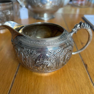 Silver Scottish four piece tea and coffee service Victorian Edinburgh 1886.