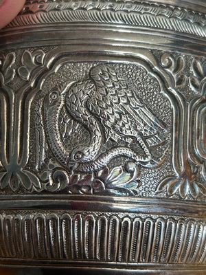 Silver Scottish four piece tea and coffee service Victorian Edinburgh 1886.