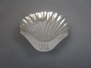 Sterling Silver Scallop Shell Dish Antique Victorian Birmingham 1890