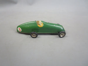 Tri-Ang Minic Toys Dark Green Racing Car Toy Vintage c1950