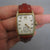 10ct Gold Filled Hamilton Wrist Watch With Brown Leather Strap Vintage c1970