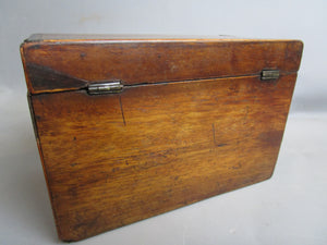 Inlaid Mahogany Tea Caddy Antique Georgian c1830