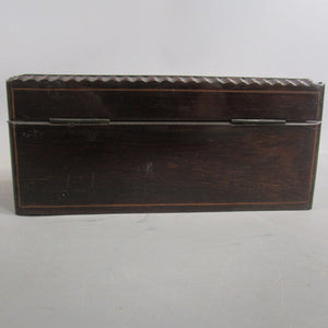 Inlaid Rosewood Jewellery Or Sowing Box Antique Victorian c1890