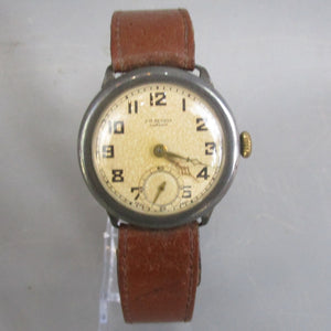 JW Benson London Manual Wind Gentleman's Wrist Watch Vintage c1937