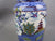 James Kent Blue and White Decorated Old Foley Fenton Vase England Victorian Antique c1897