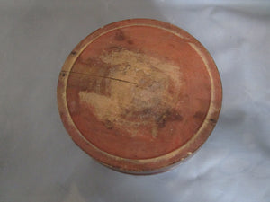 Large Indian Lidded Wooden Hand Made Bowl Vintage c1970