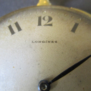 Longines 18k Gold Open Face Manual Wind Pocket Watch GWO Antique circa 1909