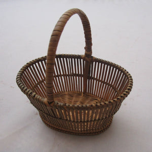 Miniature Folk Art Butter Basket Antique 19th Century