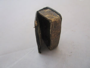 Miniature Leather Secret Book Box Antique 18th Century