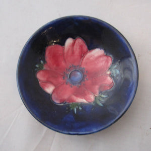 Moorcroft Anemone Flower Pattern Pin Dish Vintage Mid Century c1960