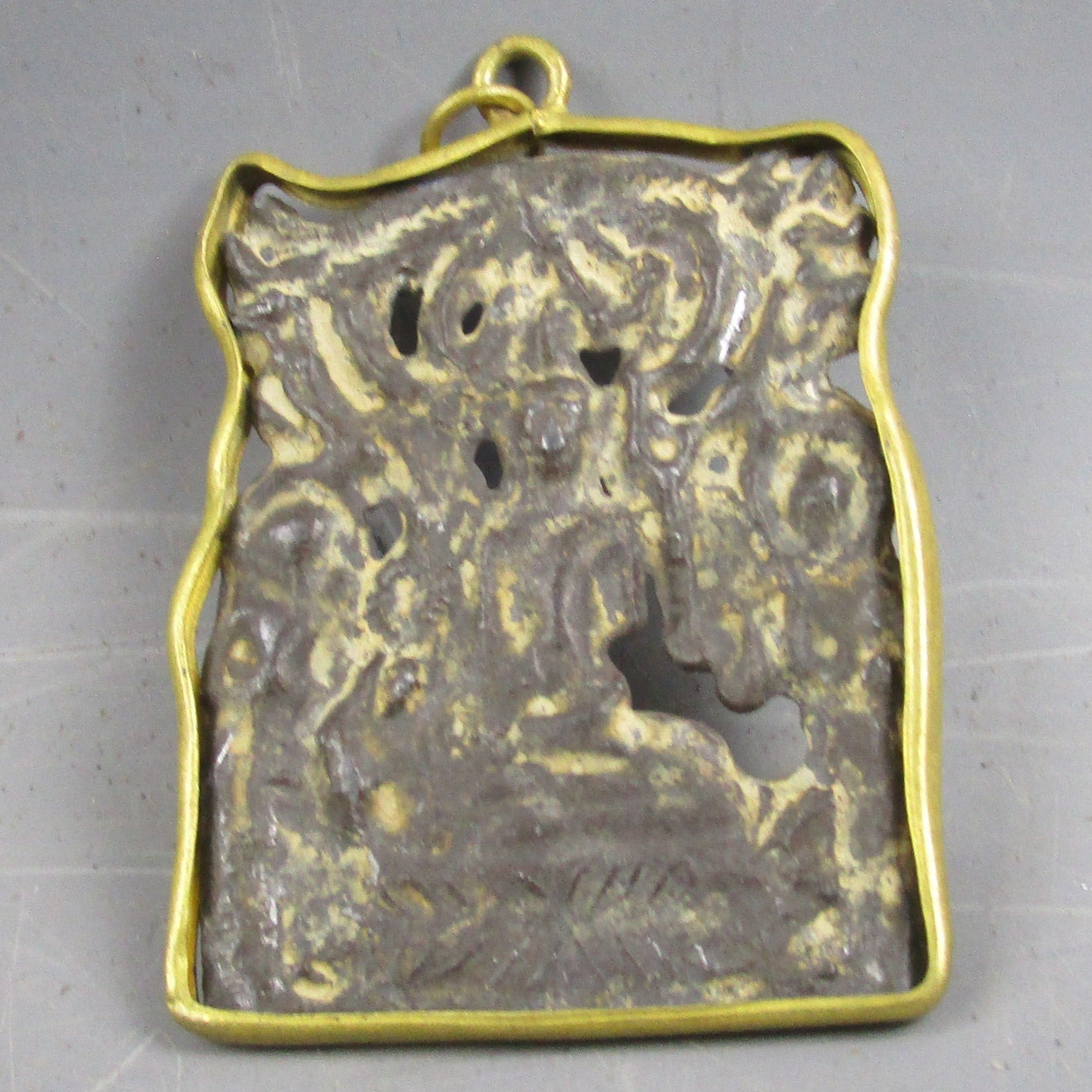 Mounted Asian Votive Deity Pendant Antique Georgian c1800
