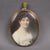 Mourning Miniature Watercolour Of A Lady With Plaited Hair Antique Georgian c1810