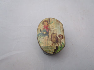 Novelty Papier Mache Snuff Box Antique Victorian c1880