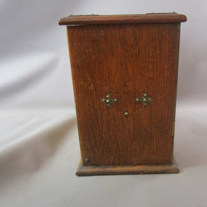 Oak Quality Cantilevered Desk Top Stationary Box Antique Edwardian c1910