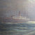 Oil On Canvas Steamship Night Time Seascape Antique Victorian 1890