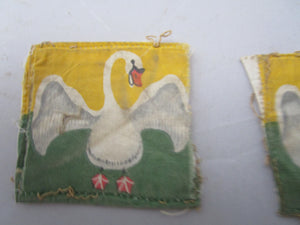 Pair Of British O Force Jordan Formation Cloth Insignia Vintage WWII