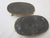 Pair Of Cast Brass Office Desk Clips Vintage c1970