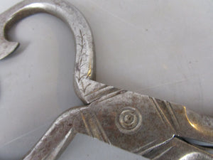 Pair Of Wrought Iron Sugar Snips Antique Victorian c1880