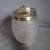 Rare Frosted Glass/Silver Plated Biscuit Barrel As Coopers Barrel Antique c1910