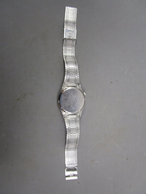 Ricoh Requartz Original Stainless Steel Chrome Wristwatch Vintage 1970's