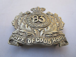 Scottish 93rd Sutherland Highlanders Cap Badge Antique Victorian c1870