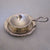 Silver Plate Tea Strainer On Stand Antique Edwardian c1910