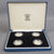 Silver Proof Set U.K Bridge Pattern Collection Of One Pound Coin Vintage c2003