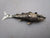 Spanish Sterling Silver Articulated Fish Pill Box Vintage Mid Century c1940