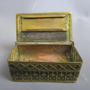 St George And The Dragon Table Match Safe/Vesta box Antique Victorian c1900