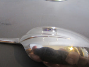 Sterling Silver And Bristol Blue Glass Preserve Pot And Spoon Antique Edwardian Birmingham 1905