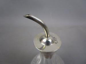Sterling Silver And Cut Glass Bitters Container Vintage Mid Century Birmingham 1955