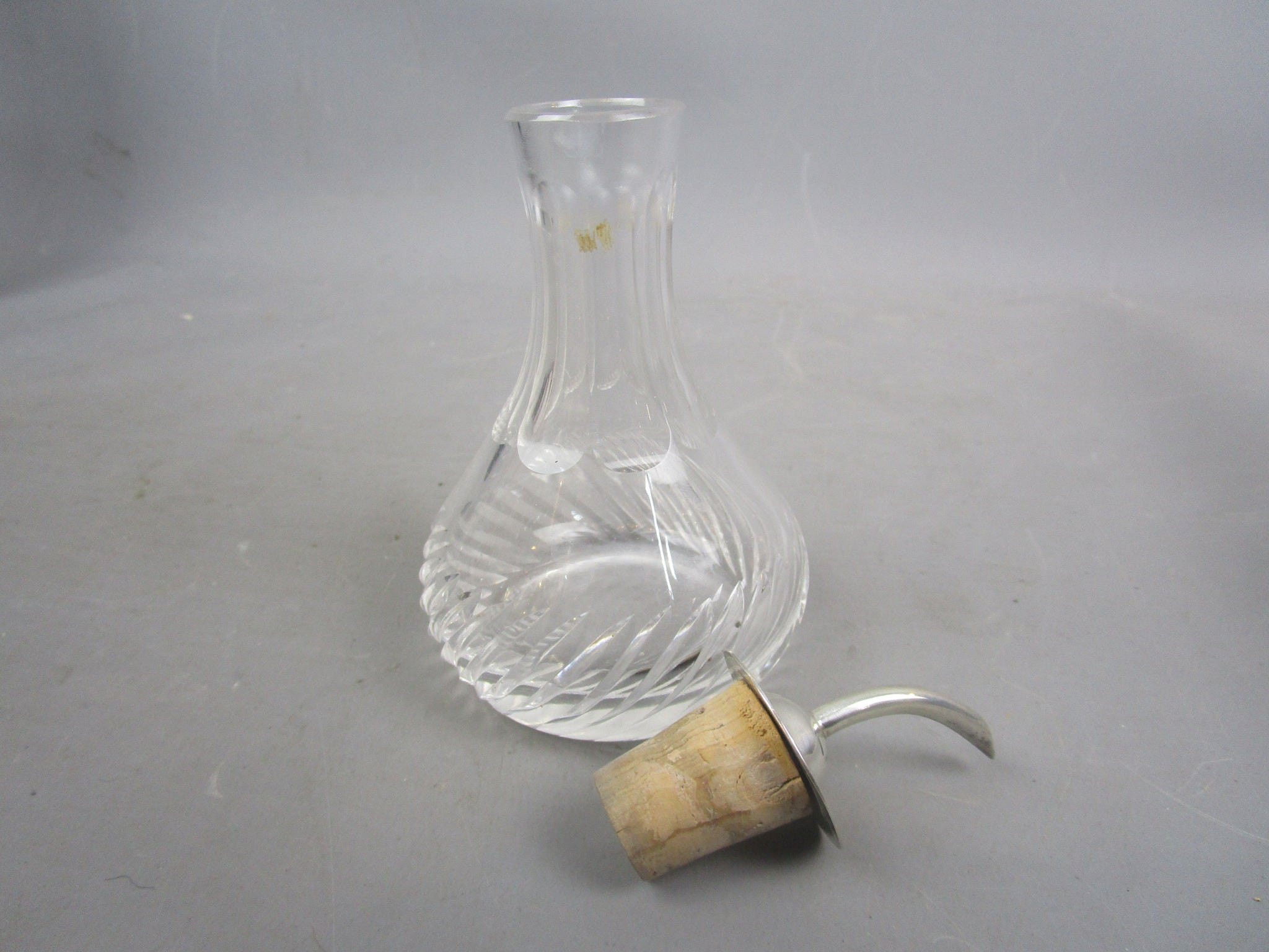 Sterling Silver And Cut Glass Bitters Container Vintage Mid Century Bi ...