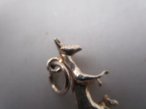 Sterling Silver Articulated Kangaroo With Joey Charm Pendant Vintage c1980