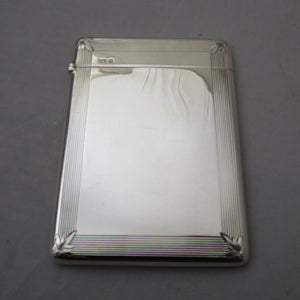 Sterling Silver Card Case Antique Edwardian Birmingham 1906